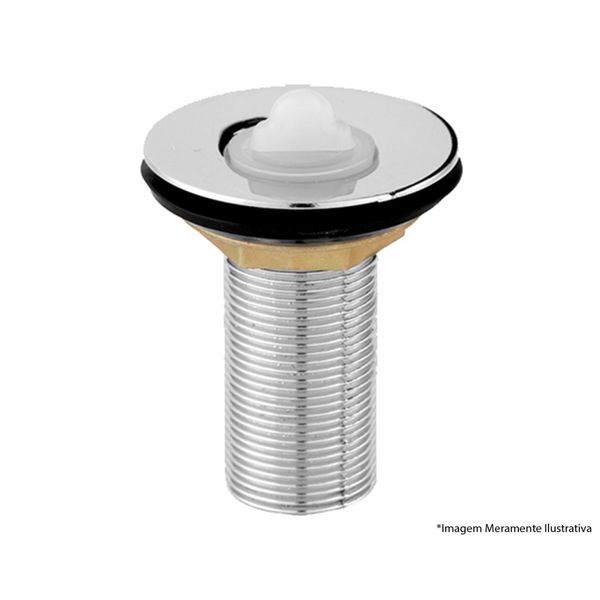 Valvula Lavatorio Imperatriz Metais S/Ladrao Cromado Bl
