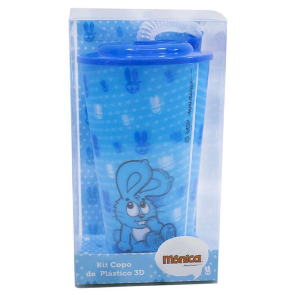 Copo 3D Com Canudo Dobrável Sansão 550ml - Tasco Inport