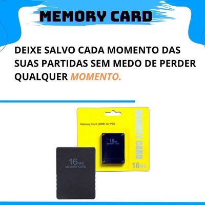 Kit 5 Memory Card 16mb Máximo Desempenho Preto