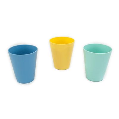 Kit Copo Fresc Vem Verde-azul-amarelo 350ml Pp Linha Alegria