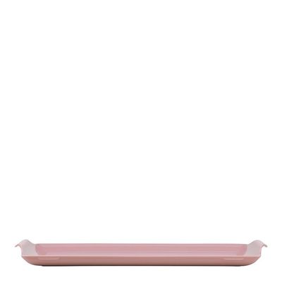 Bandeja Square Retangular 23x35 Rosé Em Polipropileno Linha Tendência Vem