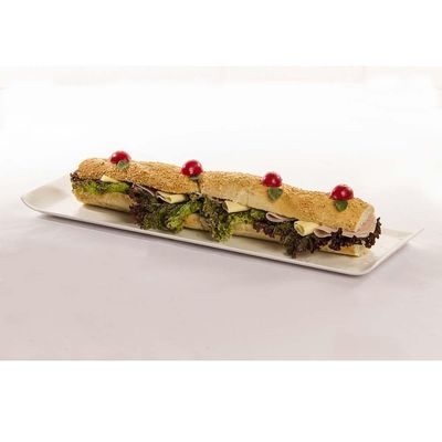 Bandeja Servir Retangular 15x40 Amarela Em Polipropileno Linha Tropical Vem