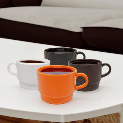 Xícara Para Chá 250ml Preta Em Polipropileno Linha Elegance Vem