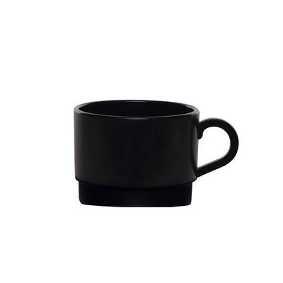 Xícara Para Chá 250ml Preta Em Polipropileno Linha Elegance Vem