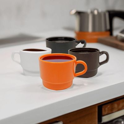Xícara Para Chá 250ml Branca Em Polipropileno Linha Elegance Vem