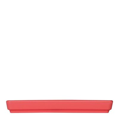 Prato Square Quadrado 13,5x13,5 Coral Em Polipropileno Linha Tendência Vem