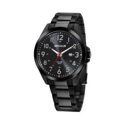 Relógio Seculus Masculino Ref:44232gpsvpa3 Casual Black