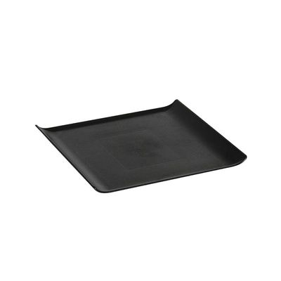 Bandeja Servir Quadrada 30x30 Preta Em Polipropileno Linha Tropical Vem