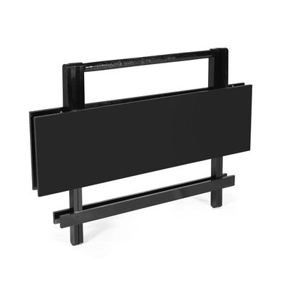 Kit 4 Conjuntos Dobráveis 120 X 70 Com 6 Cadeiras Preto - M.b Móveis
