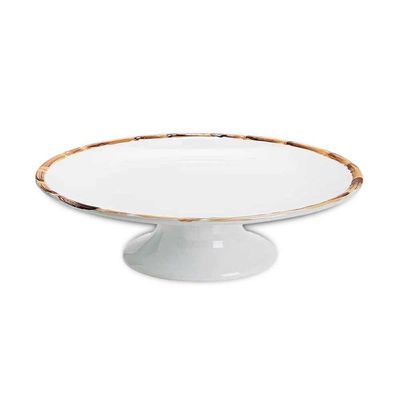Porta Bolo Ou Torta Petite Four Bambu 20cm 1ª Linha Scalla
