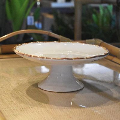 Porta Bolo Ou Torta Petite Four Bambu 20cm 1ª Linha Scalla
