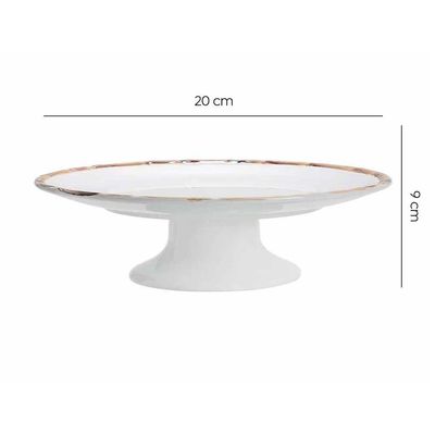 Porta Bolo Ou Torta Petite Four Bambu 20cm 1ª Linha Scalla