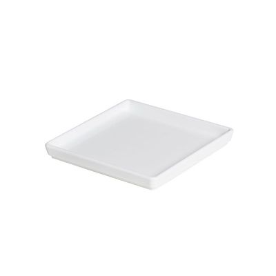 Prato Square Quadrado 13,5x13,5 Branco Em Polipropileno Linha Tropical Vem