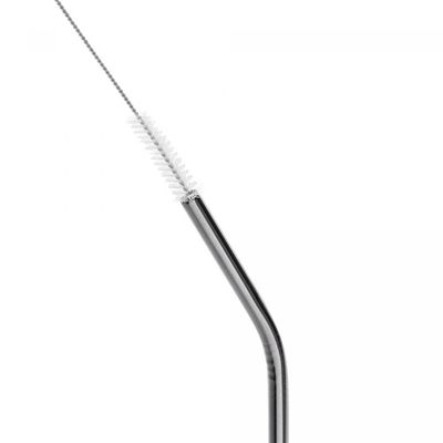 Conjunto 4 Canudos Aço Inox Reutilizáveis Com Escova Para Limpeza Lyor 21,5cm