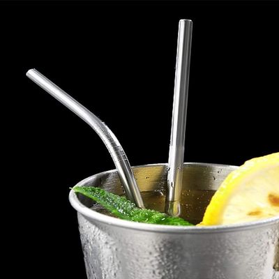 Conjunto 4 Canudos Aço Inox Reutilizáveis Com Escova Para Limpeza Lyor 21,5cm