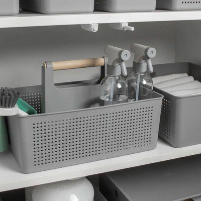 Organizador Multiuso 8 Litros Flow - Chumbo