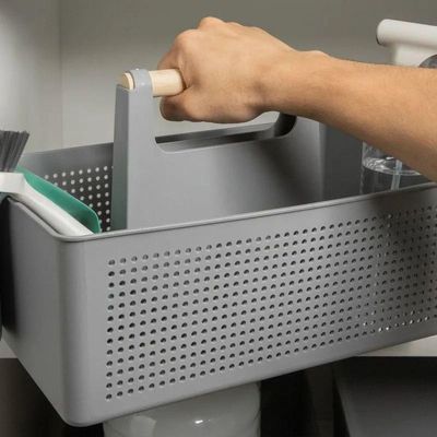 Organizador Multiuso 8 Litros Flow - Chumbo