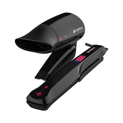 Kit Secador de Cabelo e Chapinha Cadence Beauty Trip - Bivolt