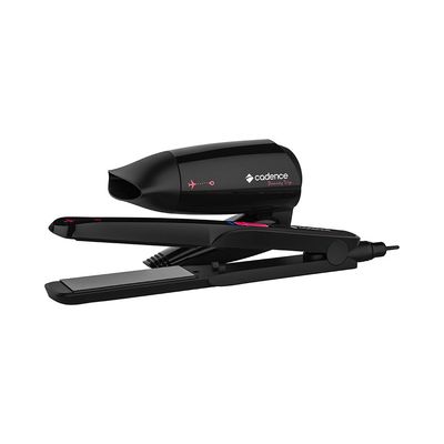 Kit Secador de Cabelo e Chapinha Cadence Beauty Trip - Bivolt