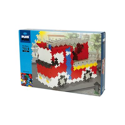 Peças de Montar - Mini Basic 760 peças Brigada de Incêndio Bombeiro - 3730 - Plusplus