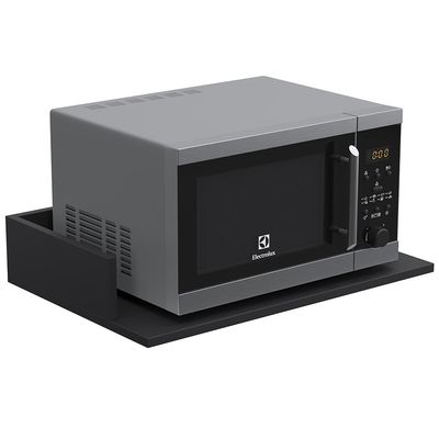 Kit 03 Suportes Suspensos Para Micro-ondas Forno 60x40 cm Class L03 Preto - Lyam Decor