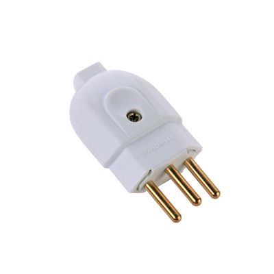 Kit 2 Plugue Macho 2P+T 10 A 250 V Tramontina Branco