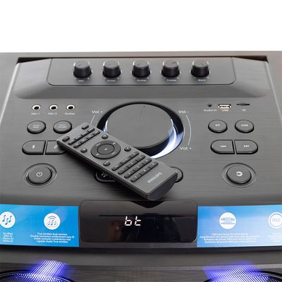 Caixa de Som TAX5509/78 2400W LED Bluetooth Philips Preto / Bivolt