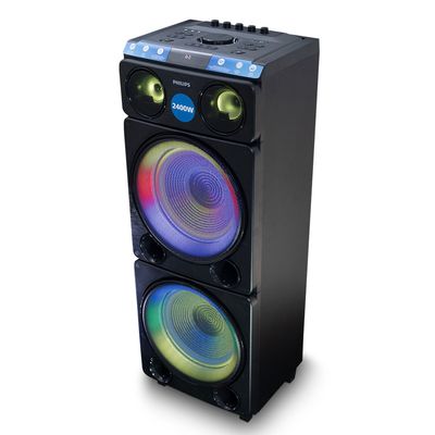 Caixa de Som TAX5509/78 2400W LED Bluetooth Philips Preto / Bivolt
