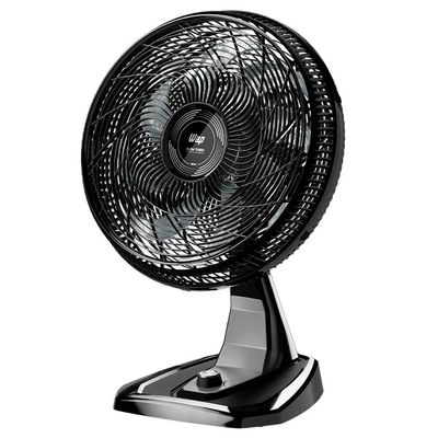 Ventilador de Mesa/Parede Wap Flow Turbo com 8 pás, 3 velocidades e 180W Preto e cinza / 220V