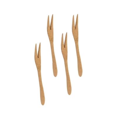 Jogo De Garfos De Bambu Ecokitchen 4 Pçs