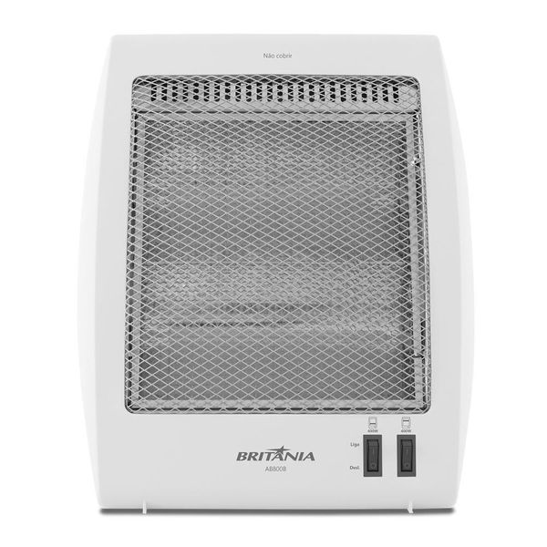 Aquecedor Halógeno Britânia Ab800b 800w Branco 110v 110