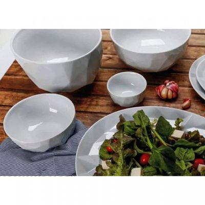 Conjunto com 6 Tigelas G Edros em Porcelana 2 L Germer Branco