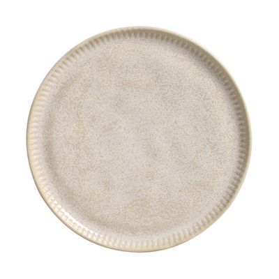 Conjunto de Pratos de Sobremesa Porto Brasil Linhas Latte com 6 peças Bege