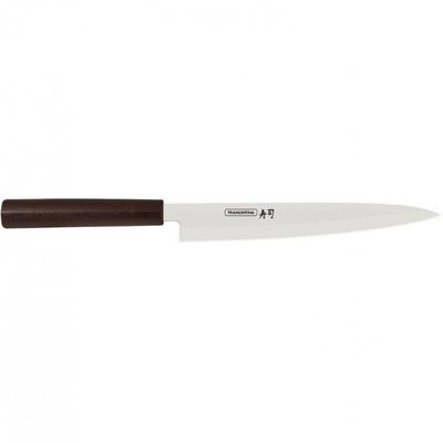Faca 9 Yanagiba Tramontina Sushi Silver em Aço Inox Marrom
