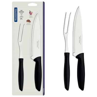 Faca 5 para Frutas Tramontina Plenus em Aço Inox Preto com Inox