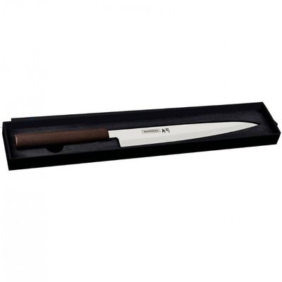 Faca 9 Yanagiba Tramontina Sushi Silver em Aço Inox Marrom