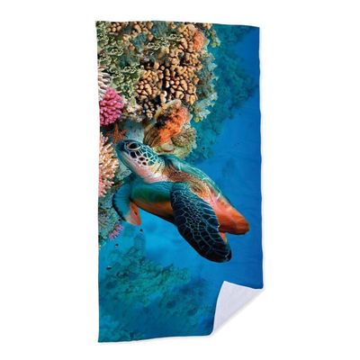 Toalha De Praia Tartaruga Corais  criativas e clássicas