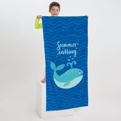 Toalha De Praia - Blue Whale Summer