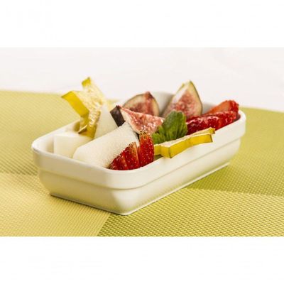 Travessa Cheff Retangular 250ml Preta Em Policarbonato Linha Profissional Cook Vem