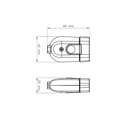 Kit 4 Plugue Femea 2P+T 10 A 250 V Tramontina Branco