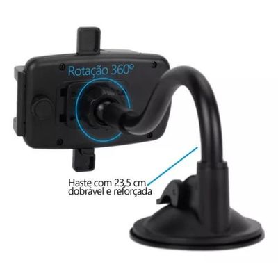 Suporte Veicular Universal para Celular e Trava Automática