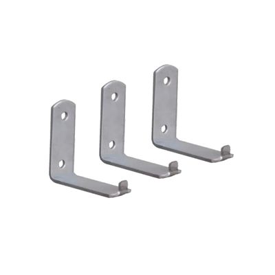 Kit 3 Suporte Para Extintor de Incêndio Chapa L 2 Furo 6x5cm