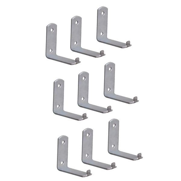 Kit 9 Suporte Para Extintor de Incêndio Chapa L 2 Furo 6x5cm