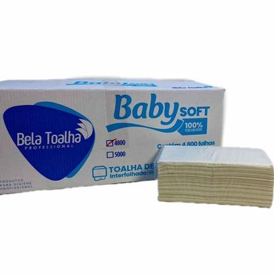 Papel Interfolha Branco 2d 23x21 100% Baby Com 4800 Folhas