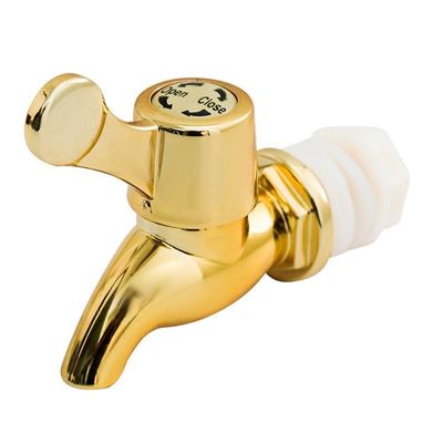 Kit 3 Torneiras Para Suqueira Dispenser Plástico Dourada Luxo Filtro Com Vedação