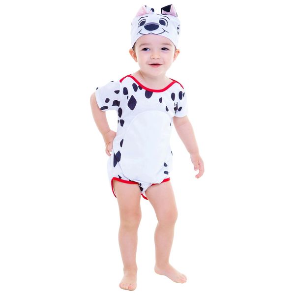 Fantasia Regina Festas Baby Dálmata Body Tamanho Único
