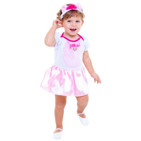 Fantasia Regina Festas Baby Gata Marie Tamanho Único