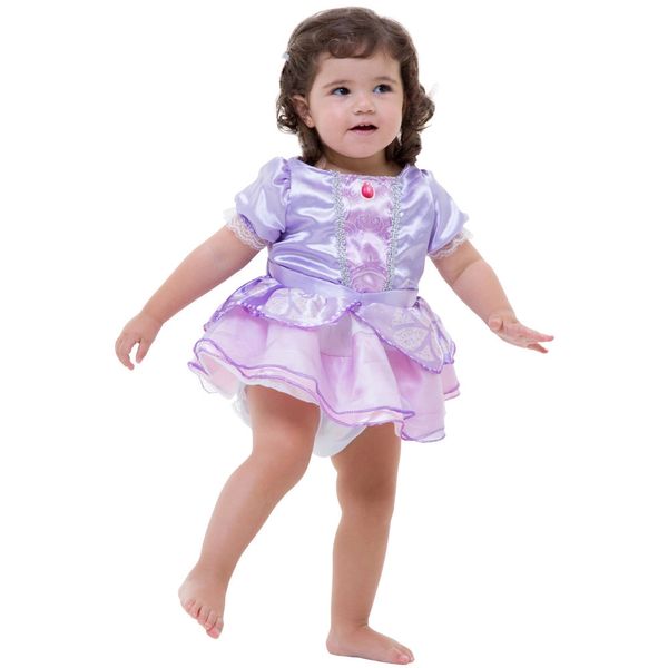 Fantasia Regina Festas Baby Princesinha Sophia Tamanho Único