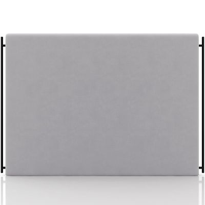 Cabeceira Cama Box Casal 140cm Estofada Goya P05 Veludo Cinza - Lyam Decor