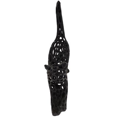 Gato 3D Vazado Enfeite Objeto Decorativo Decoração Preto